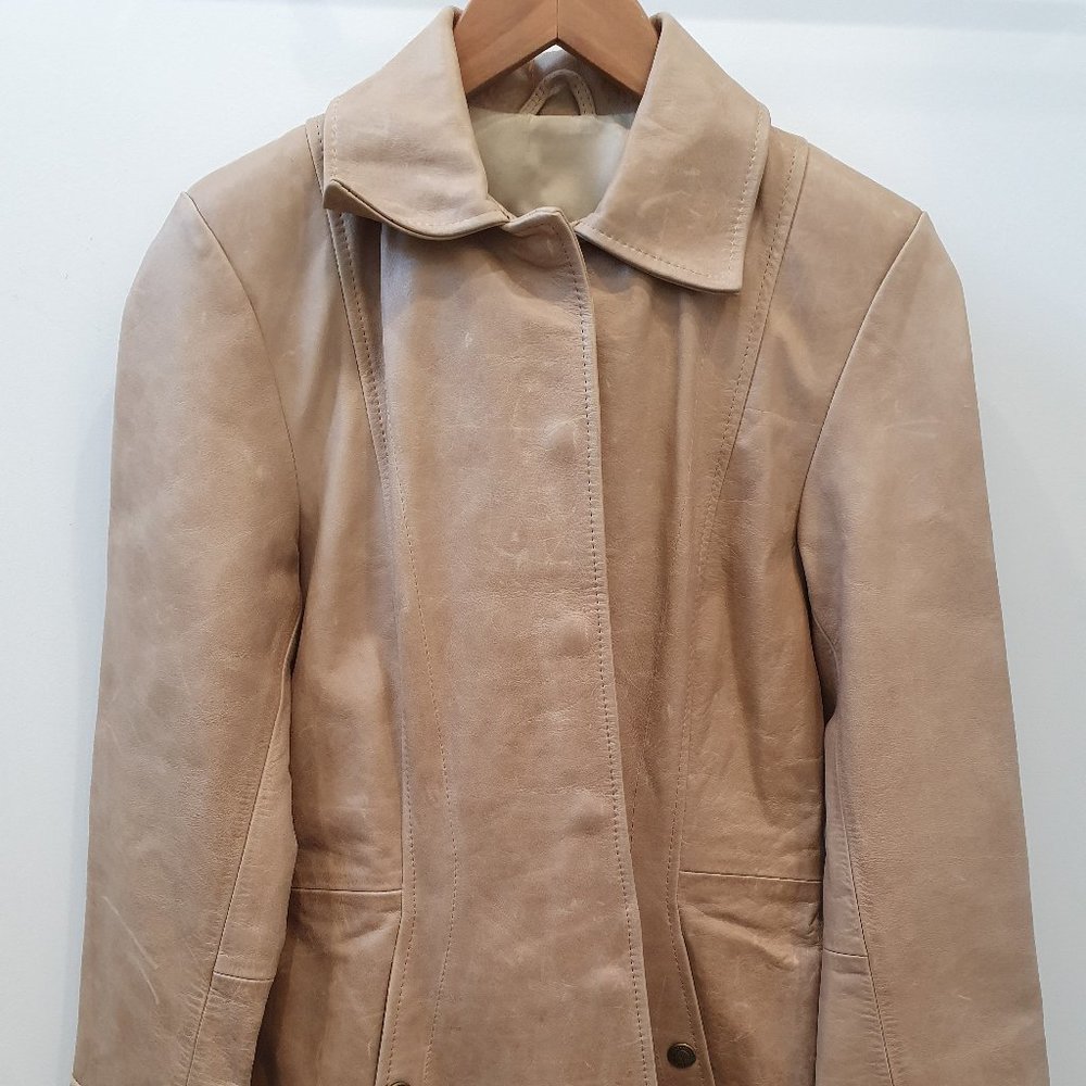 Argentine Leather Jacket, Cardon M, tan